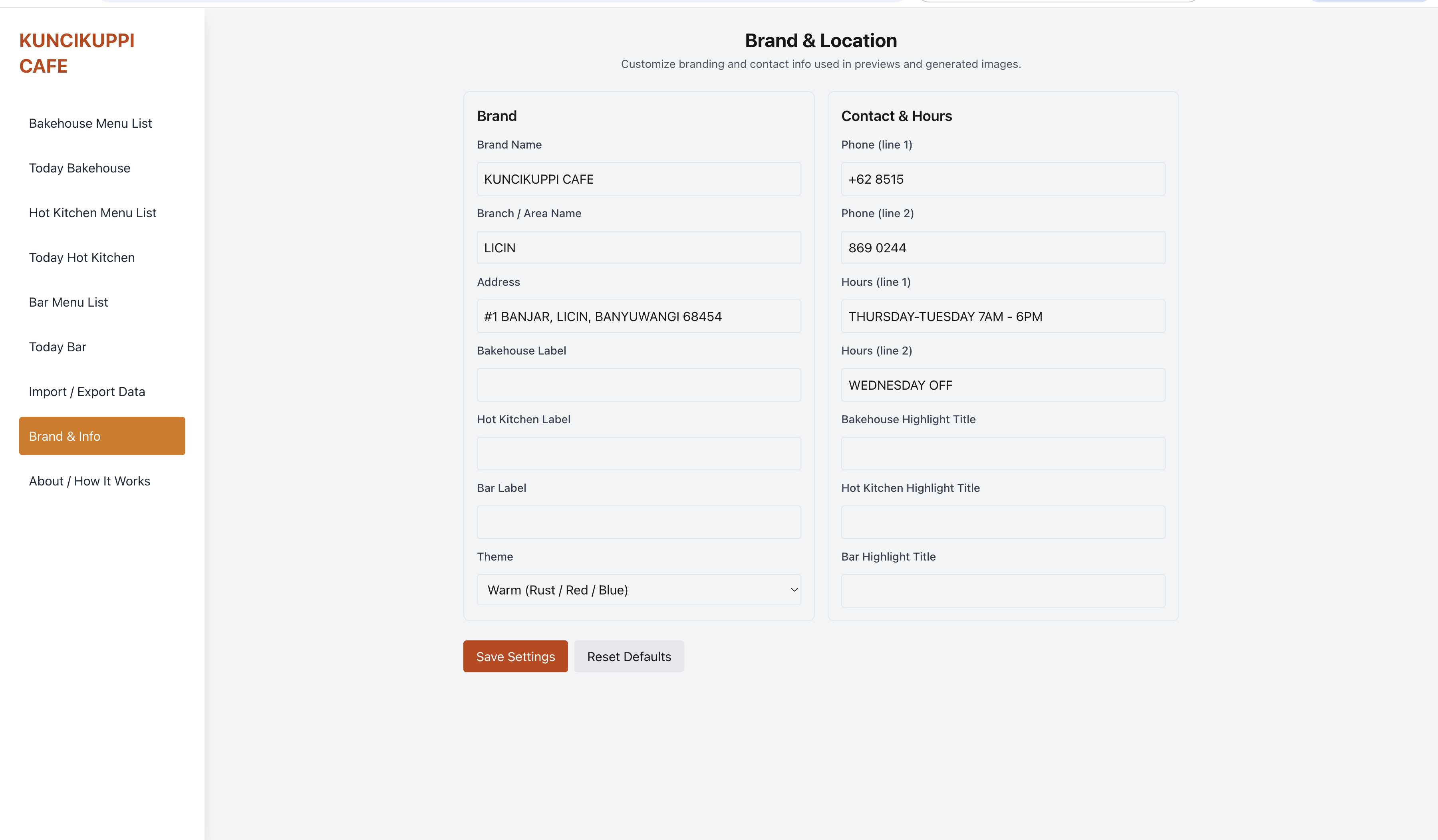 Daily Menu Cafe & Restaurant gallery image