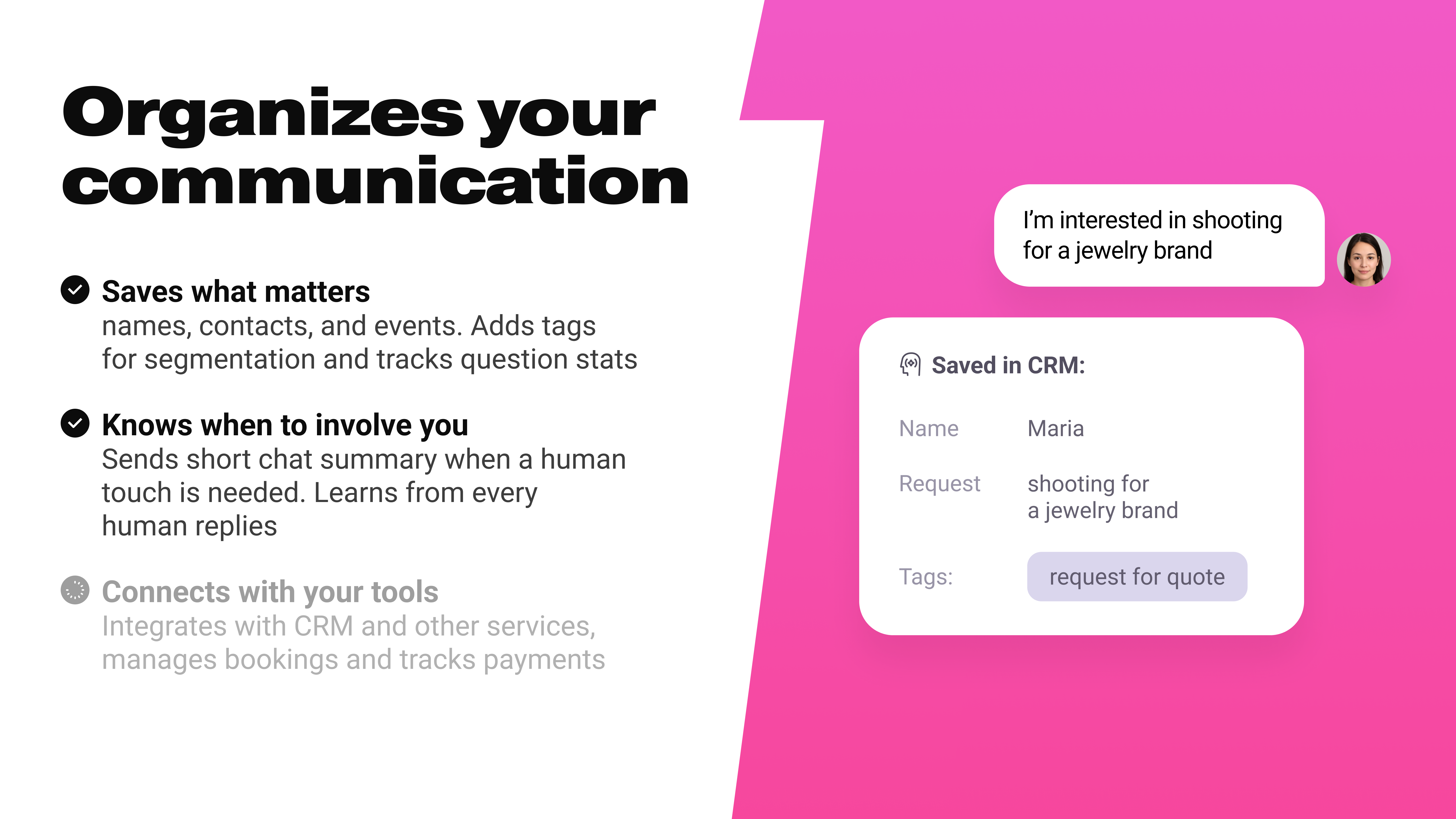 ChatPlace AI Agent - Screenshot 4 showing product features and functionality