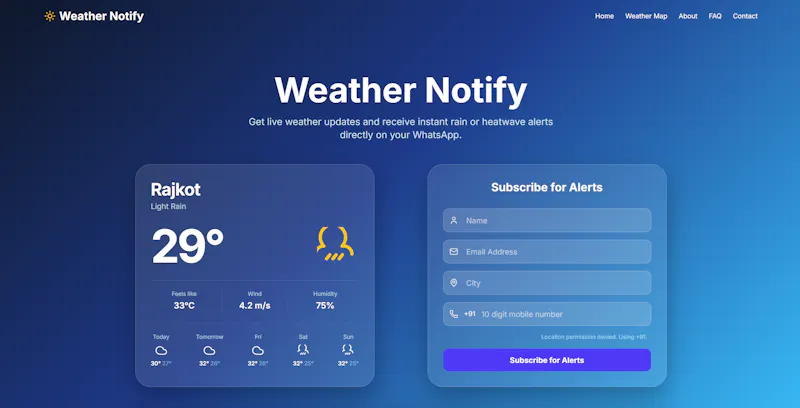 Weather Notify screenshot 1
