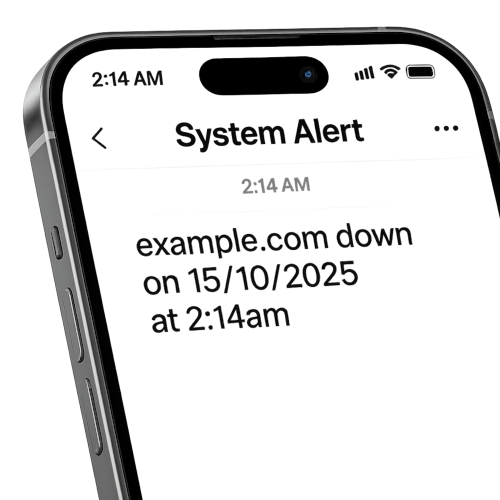 AlertsDown - Main product screenshot demonstrating key features and user interface
