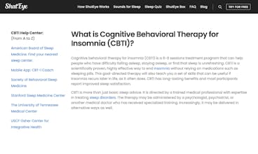 CBTI Help Center by ShutEye gallery image