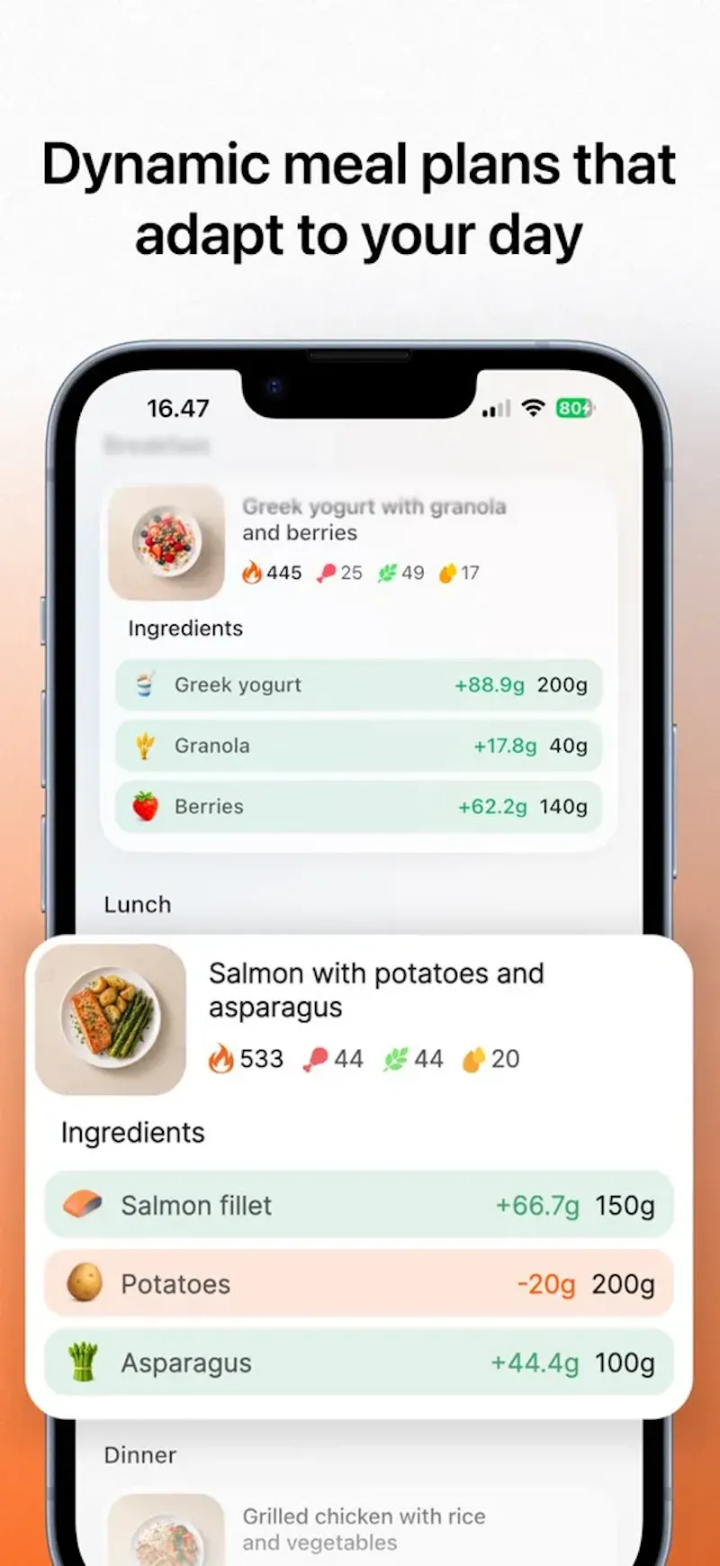 Neutrien: Meal Planner screenshot 1