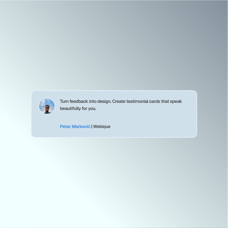 Testimonial Creator gallery image