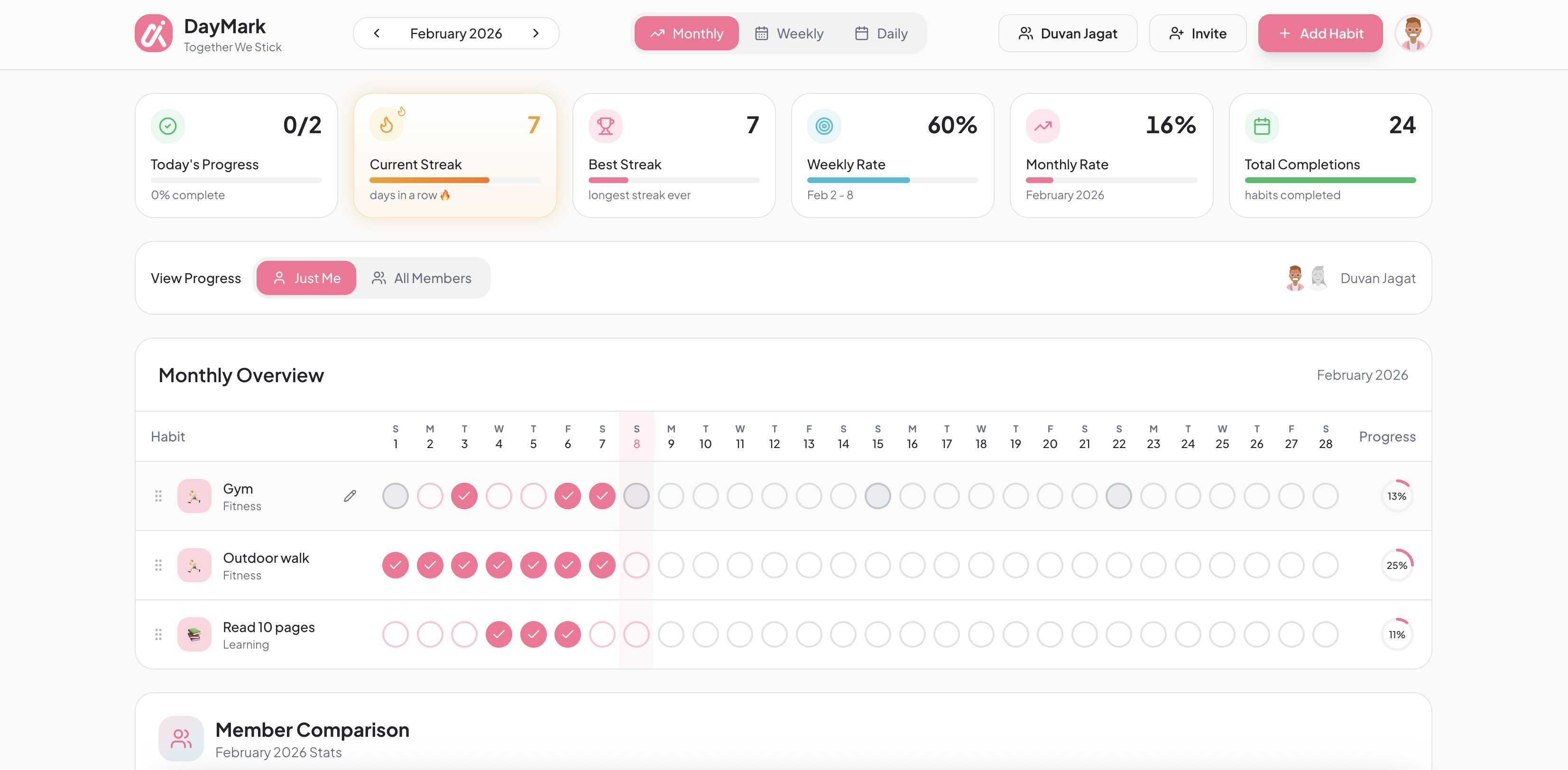 DayMark - Together We Stick - Screenshot 2 showing product features and functionality
