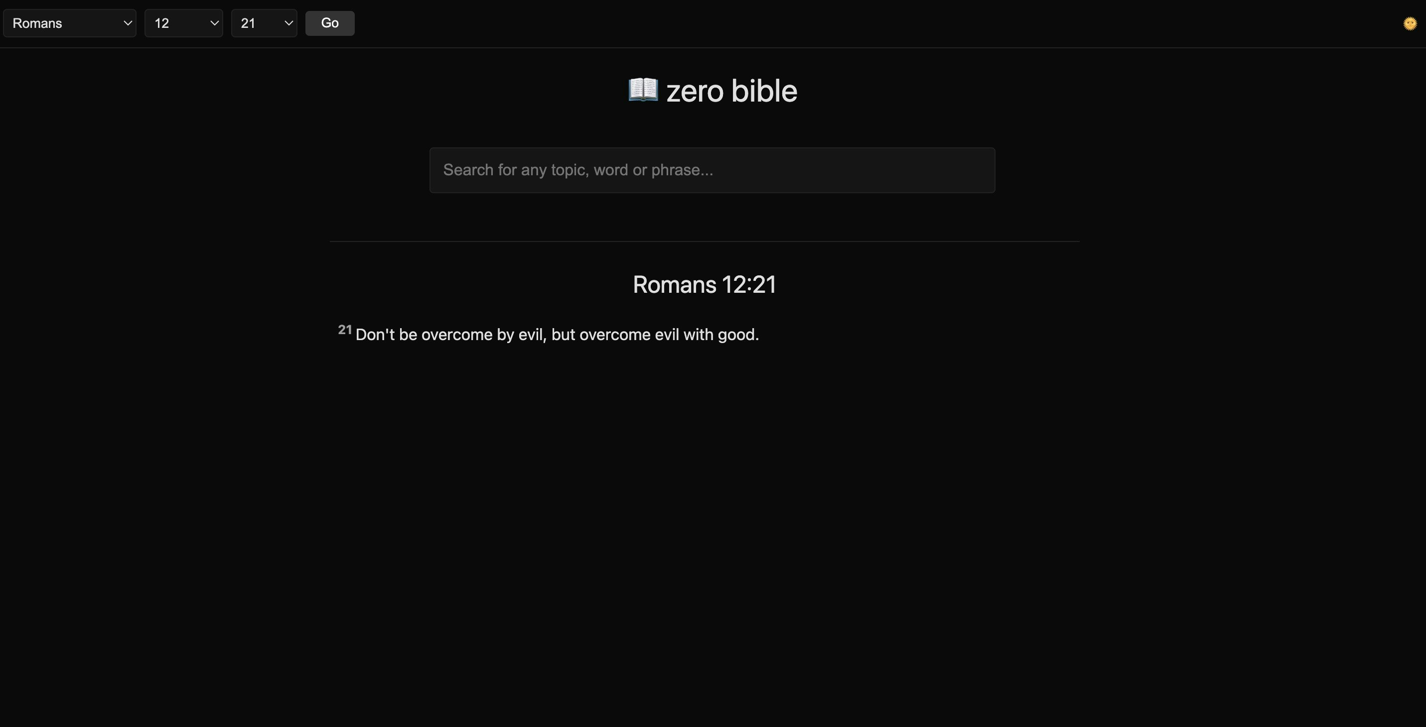 Media Zero Bible - Pembaca Alkitab Gelap dengan iklan sifar. 2