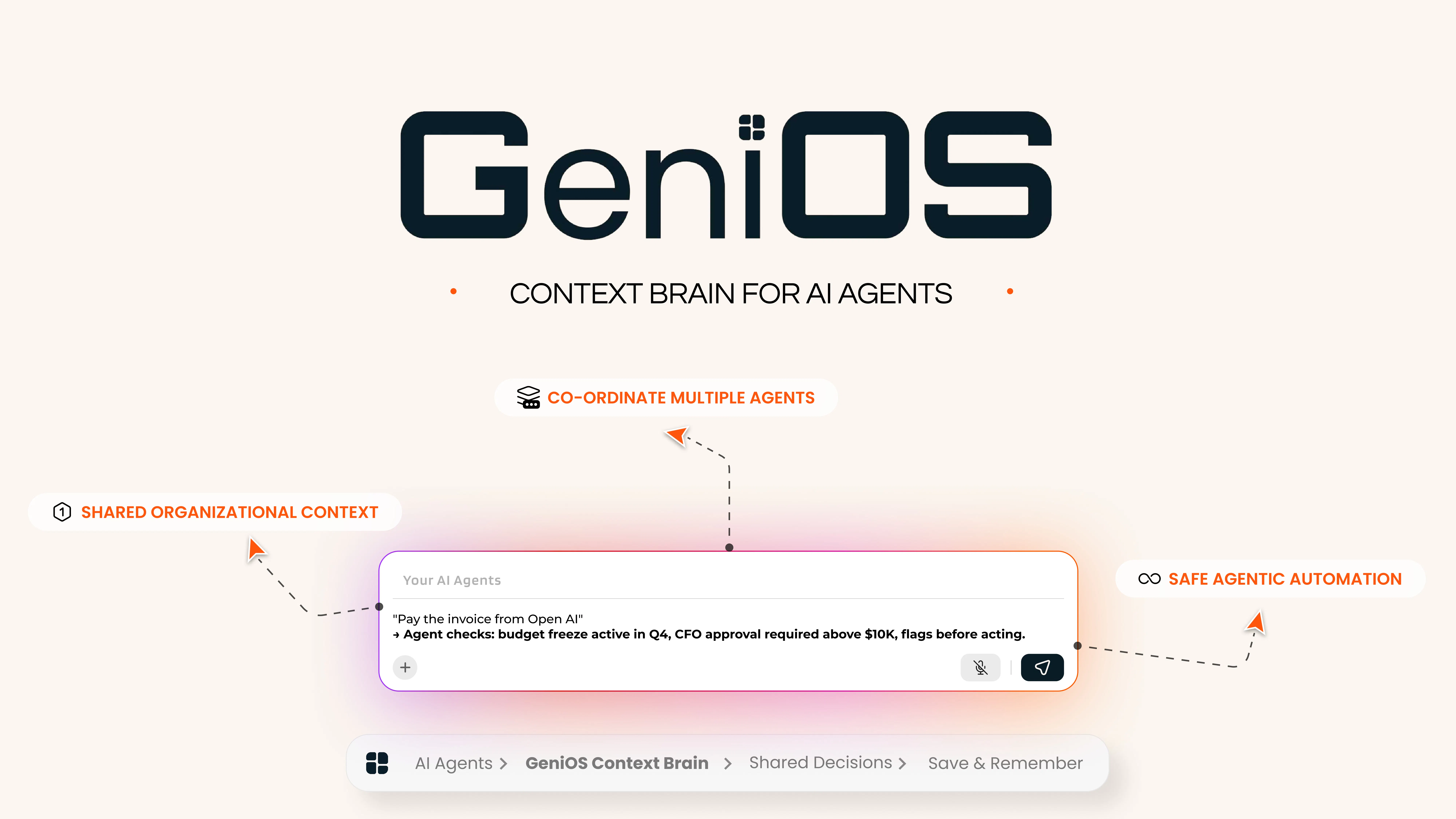 GeniOS 제품 배너