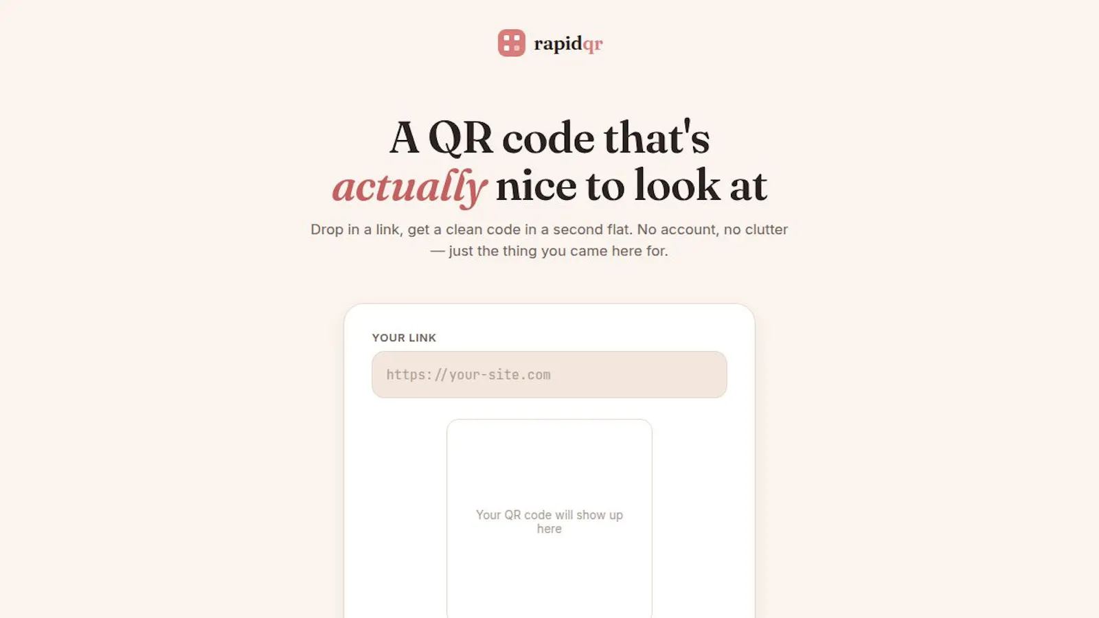 RapidQR -- Smart QR's screenshot 1