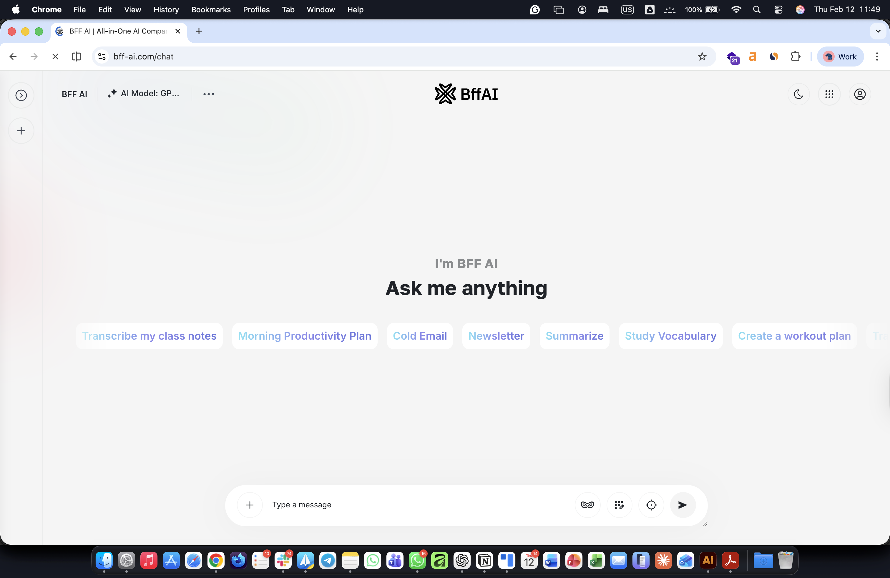BFF AI  - Screenshot 3 showing product features and functionality