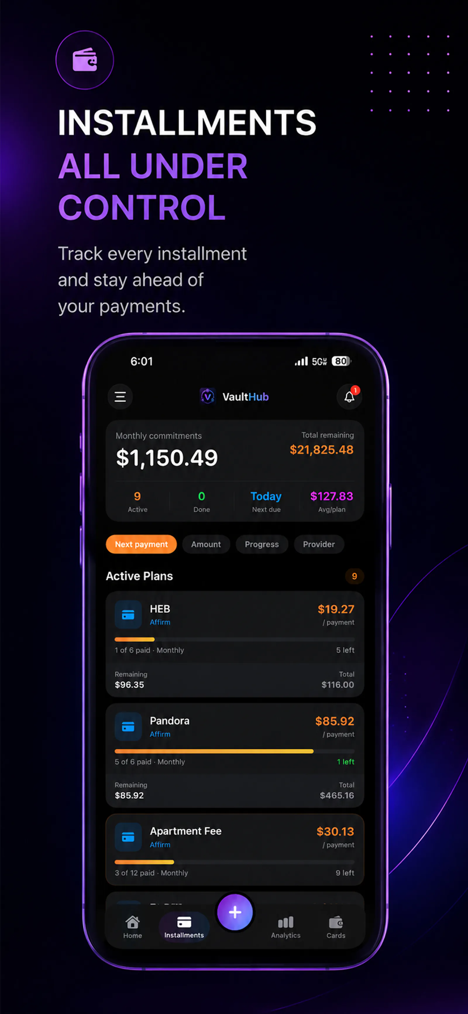 VaultHub: Finance Calendar screenshot 2