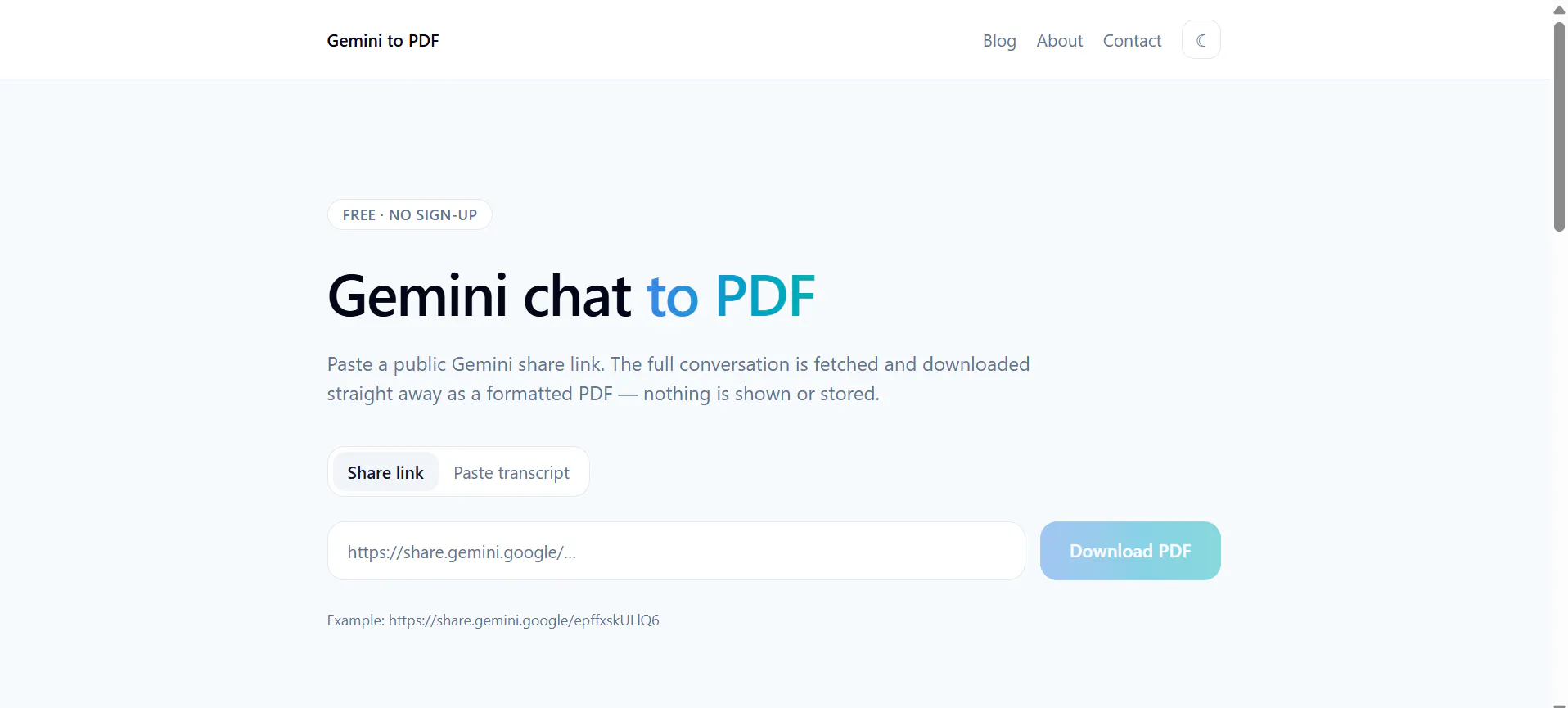 Gemini to PDF Download Gemini Chat  gallery image