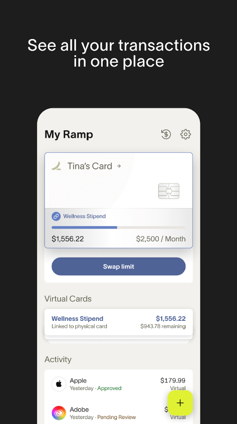 Android için Rampa - En sevdiğiniz kurumsal kart, şimdi Android'de medya 4