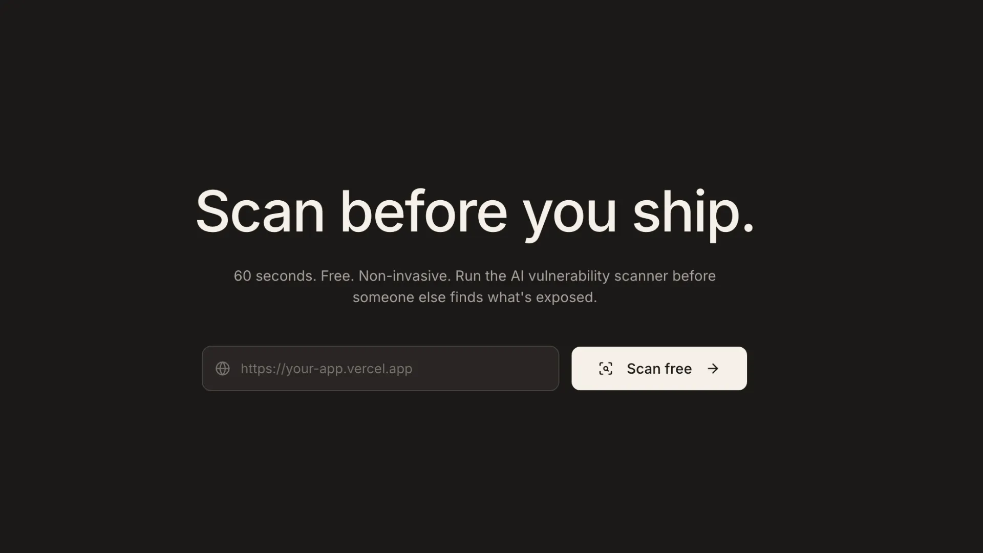 AISHIPSAFE – Security scanner for apps のプロダクトバナー