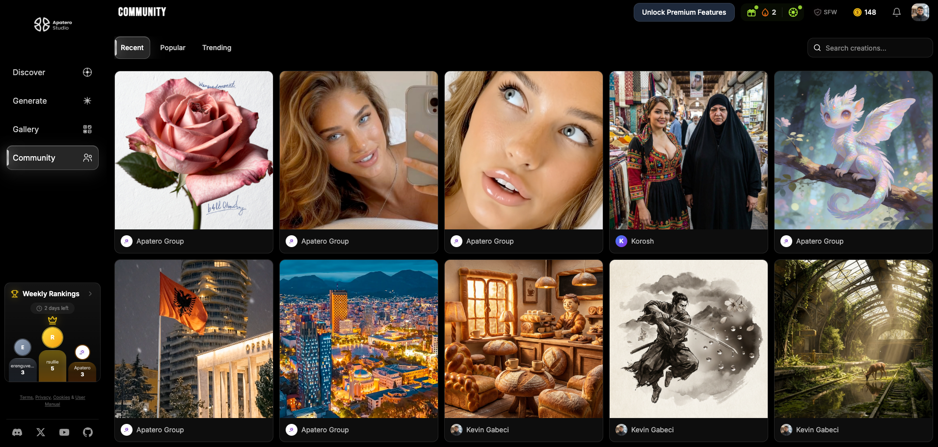 Apatero Studio - Screenshot 2 showing product features and functionality