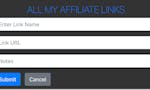 All my affiliate links - Chrome ext. image