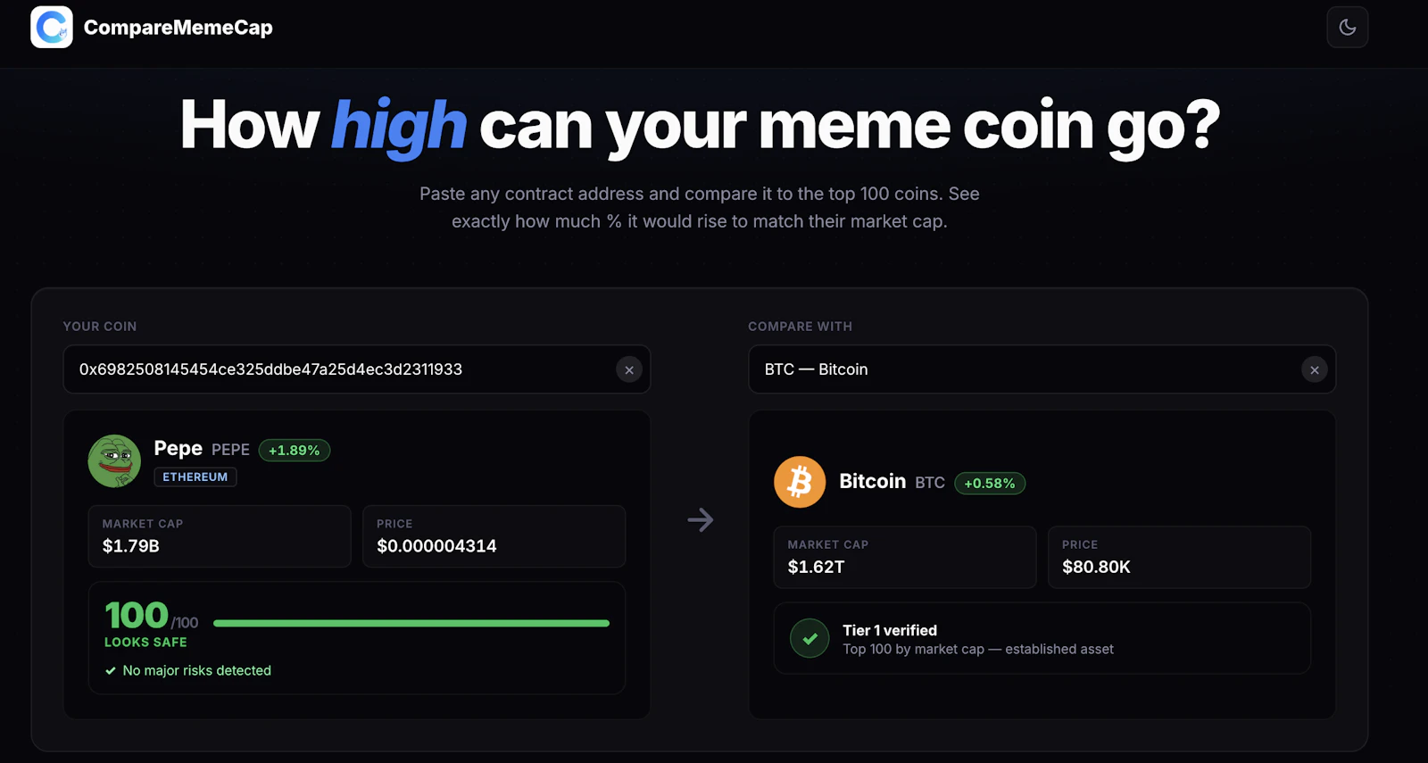 CompareMemeCap screenshot 1