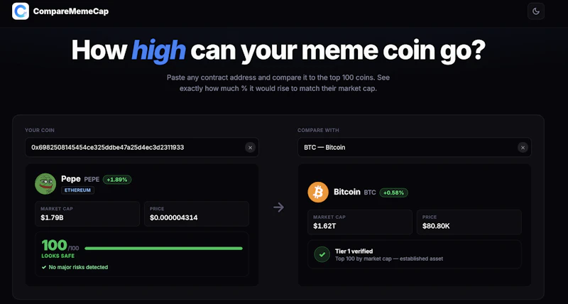 CompareMemeCap screenshot 1