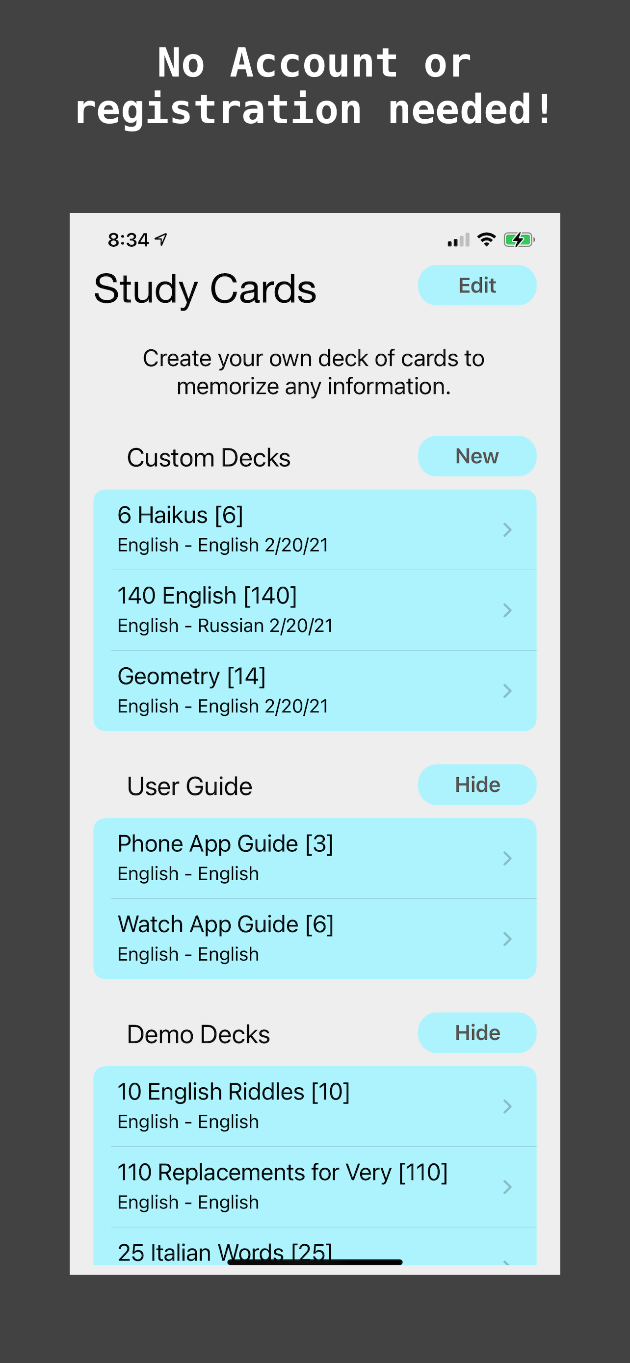 Çalışma Kartları Uygulaması: Talking Flashcards - Chatgpt destekli flashcards üreticisi, şeyleri ezberlemeye yardımcı olur medya 4
