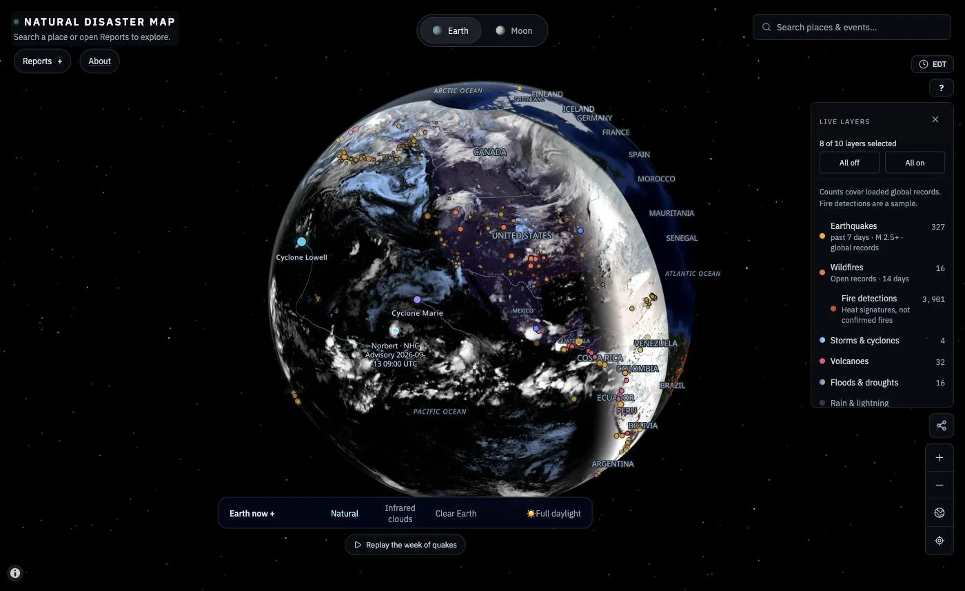 Natural Disaster Map gallery image