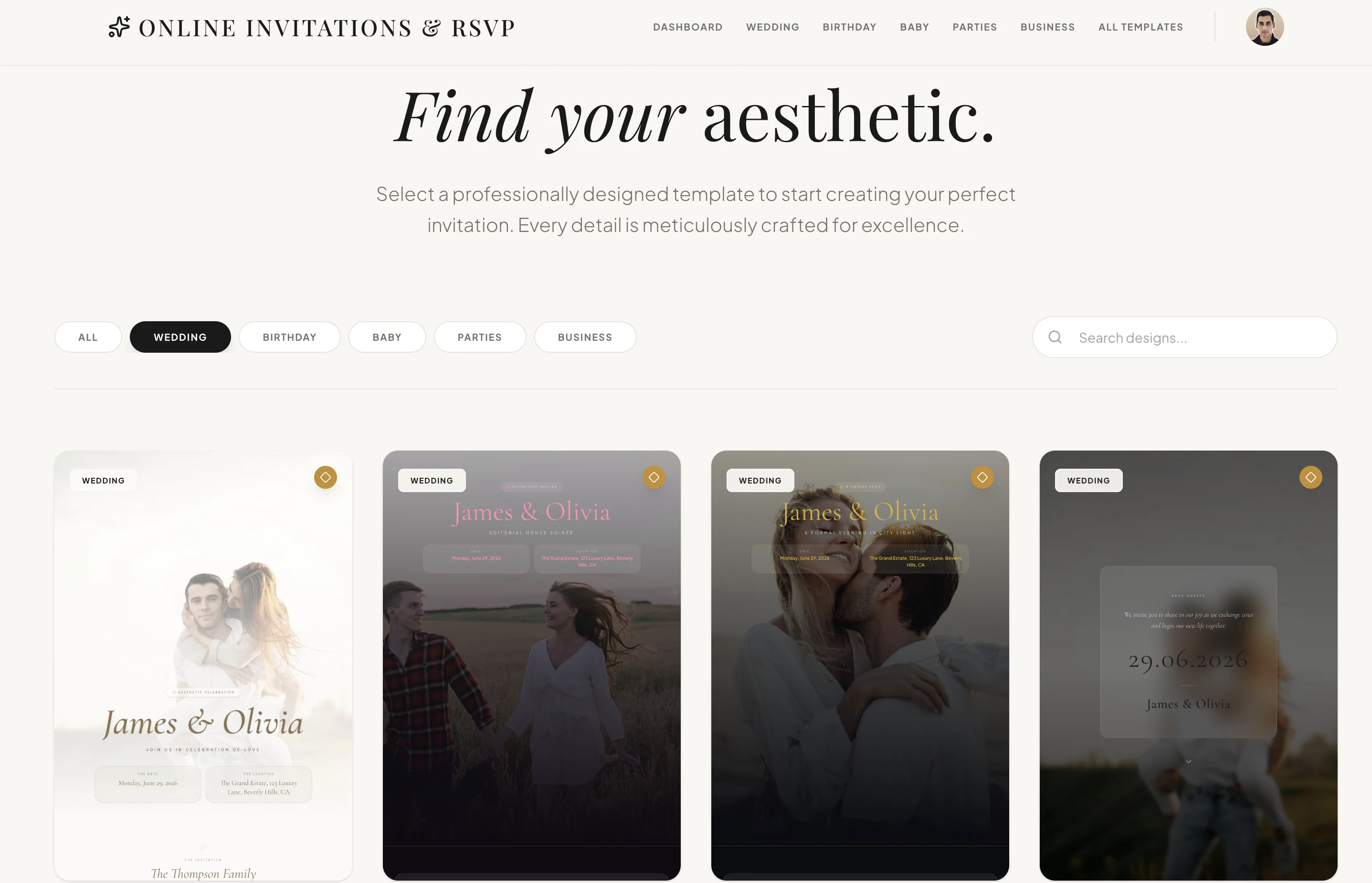 Online Invitations & RSVP