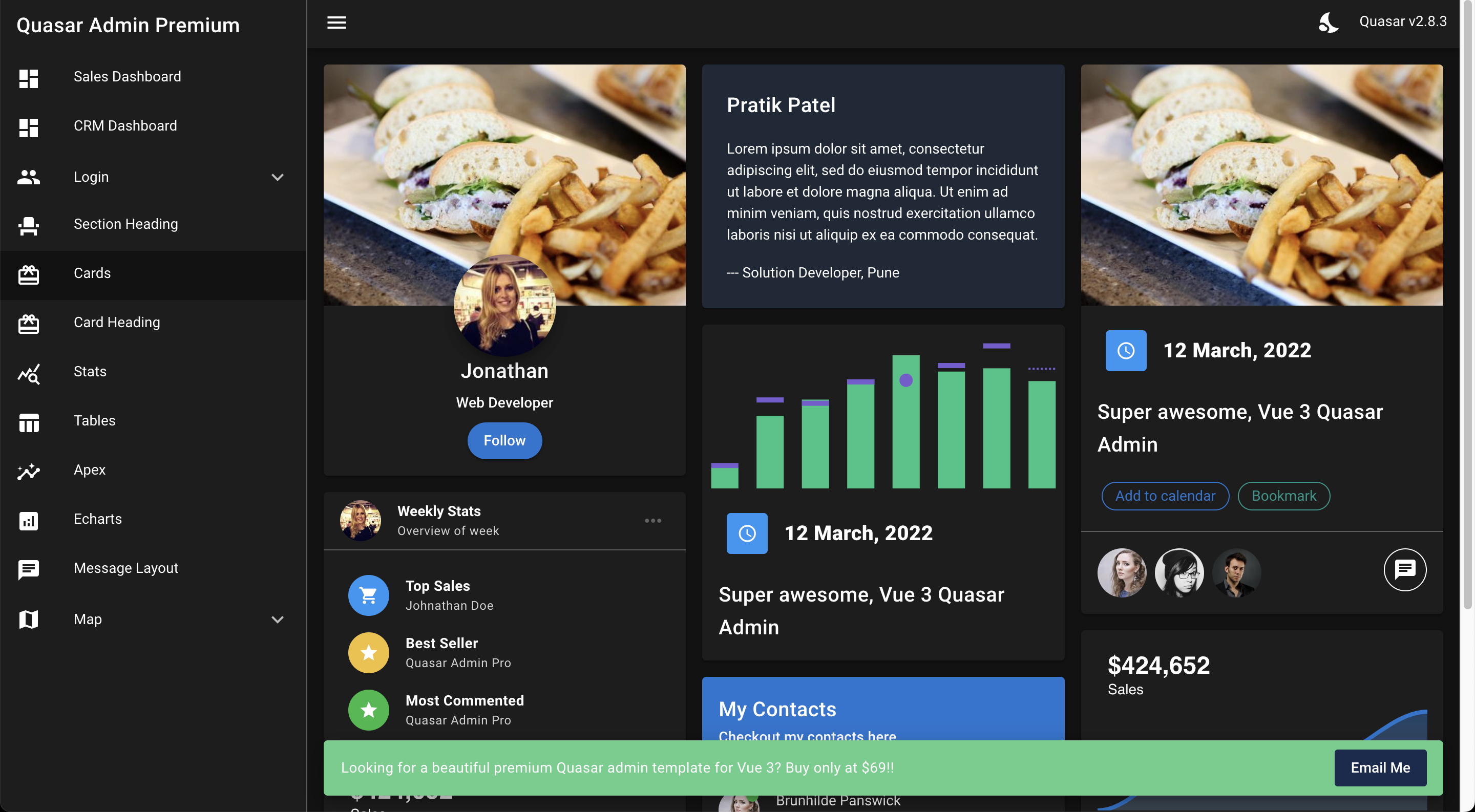 Quasar Admin Premium media 1