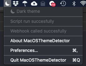 MacOS Theme Detector gallery image