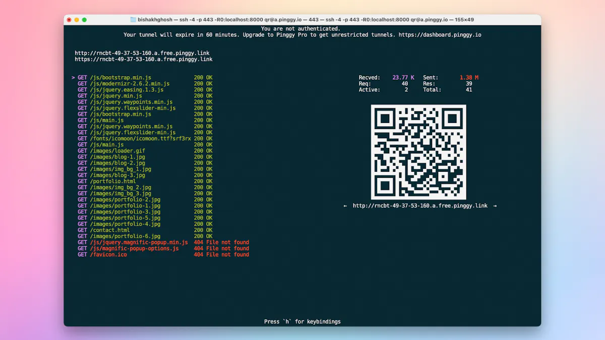 Pinggy Remote Devices