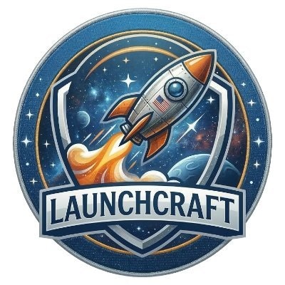 LaunchCraft. UR Idea. Built in 48 Hours. - Product Hunt launch logo and brand identity