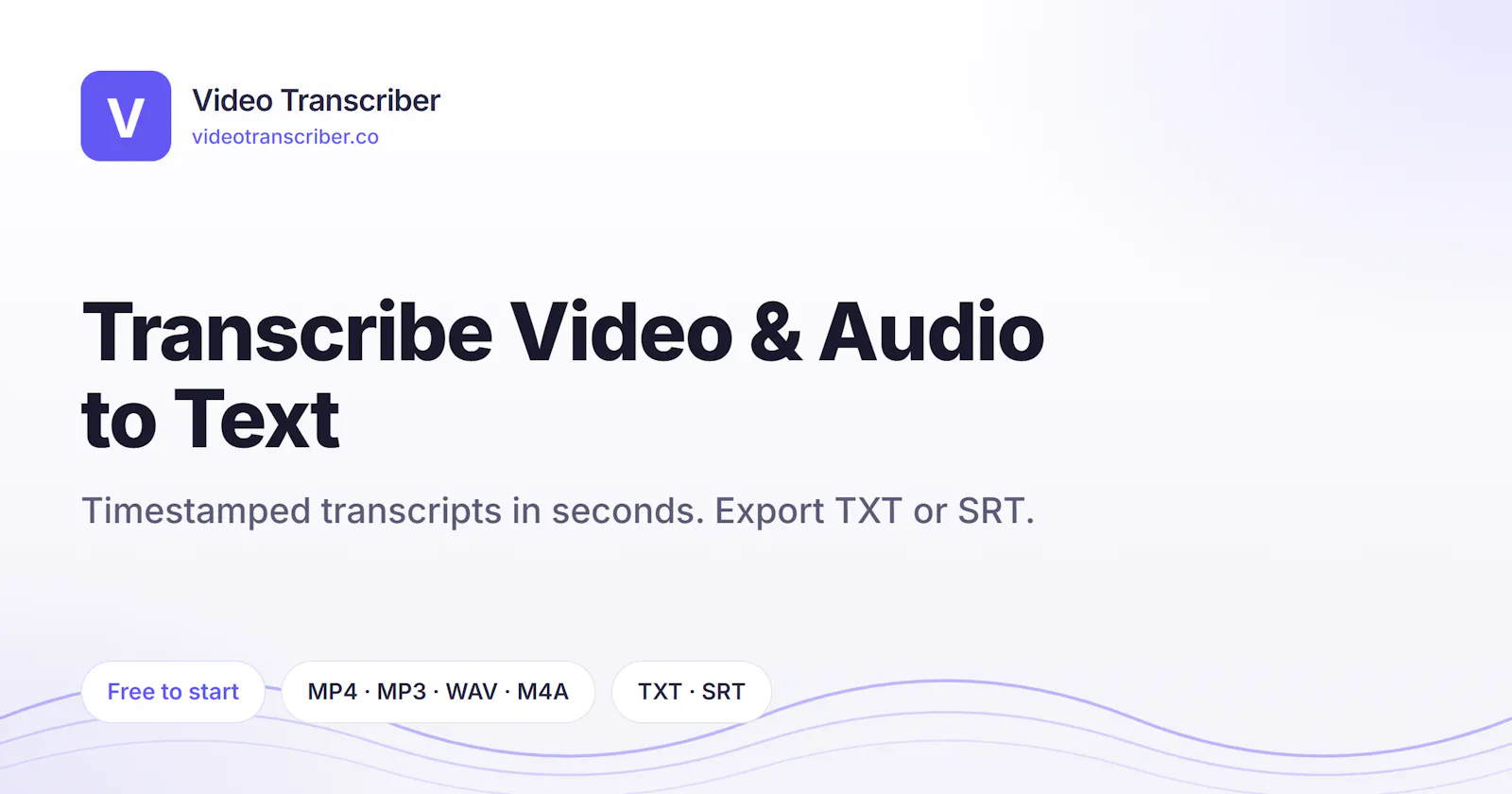 Video Transcriber screenshot 2