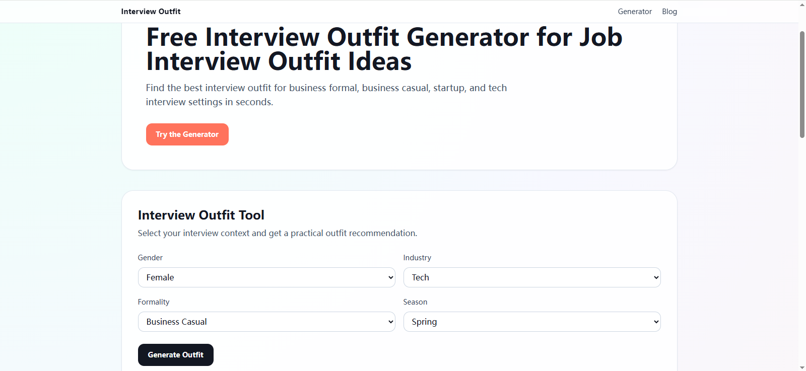 Interview Outfit gallery image