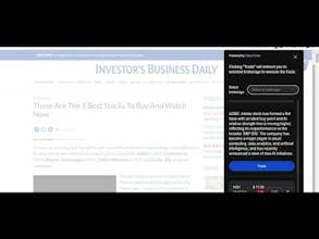 SaberTrade Browser Extension gallery image