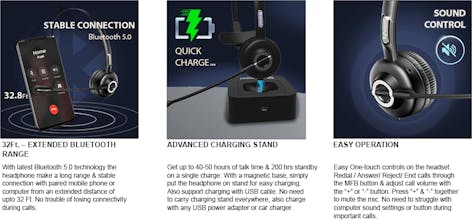 Bluetooth headphones gallery image