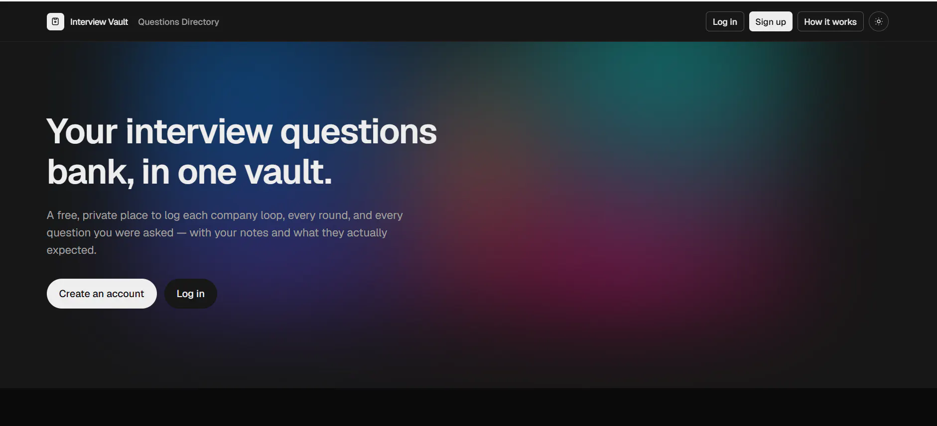 Online Interview Vault