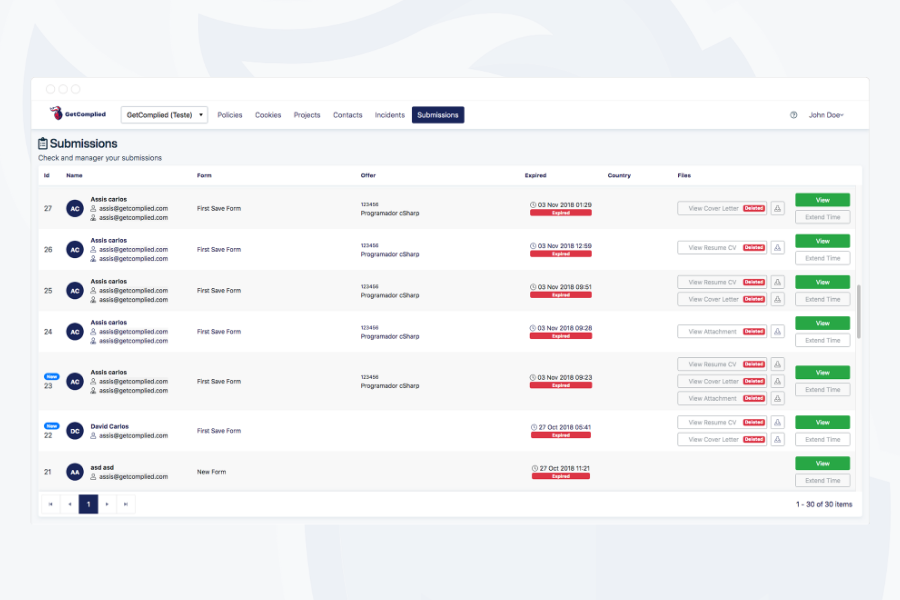 Getcomplied - Privacy API gallery image