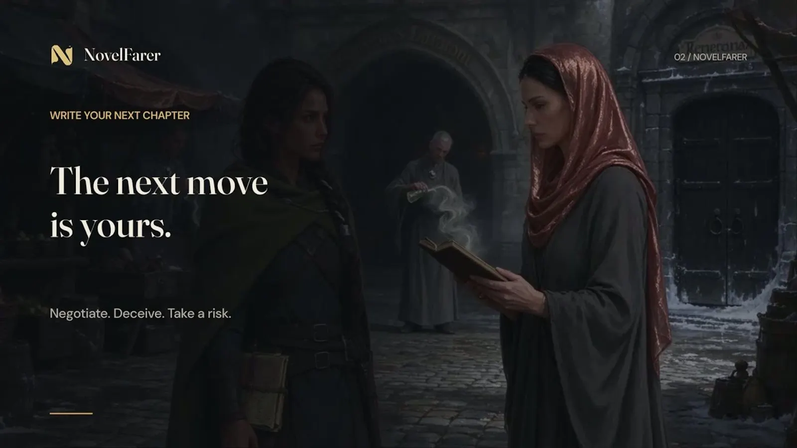NovelFarer | text RPG screenshot 1 (video preview)