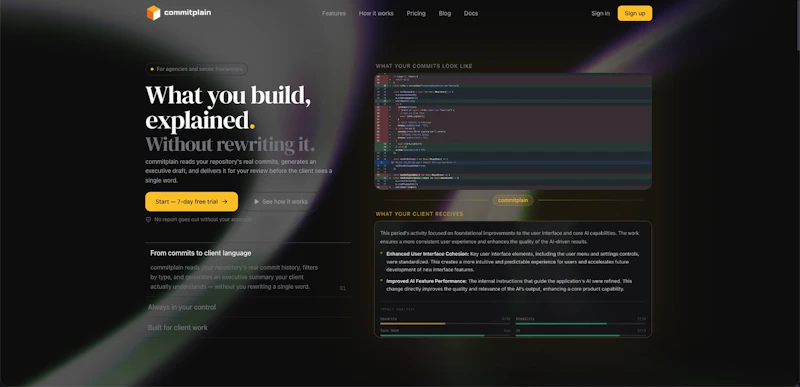 commitplain screenshot 1