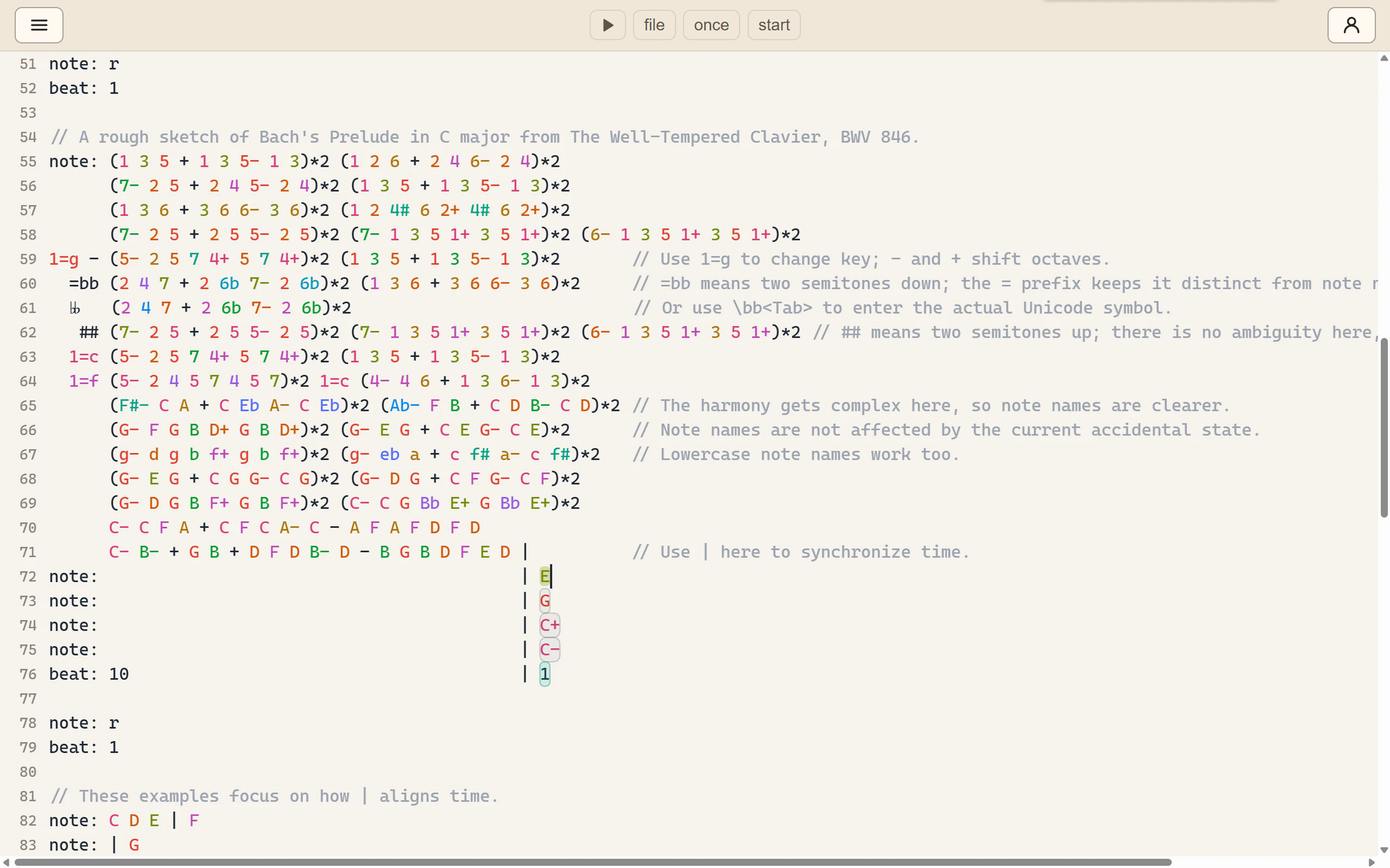 ch3 music editor screenshot 1