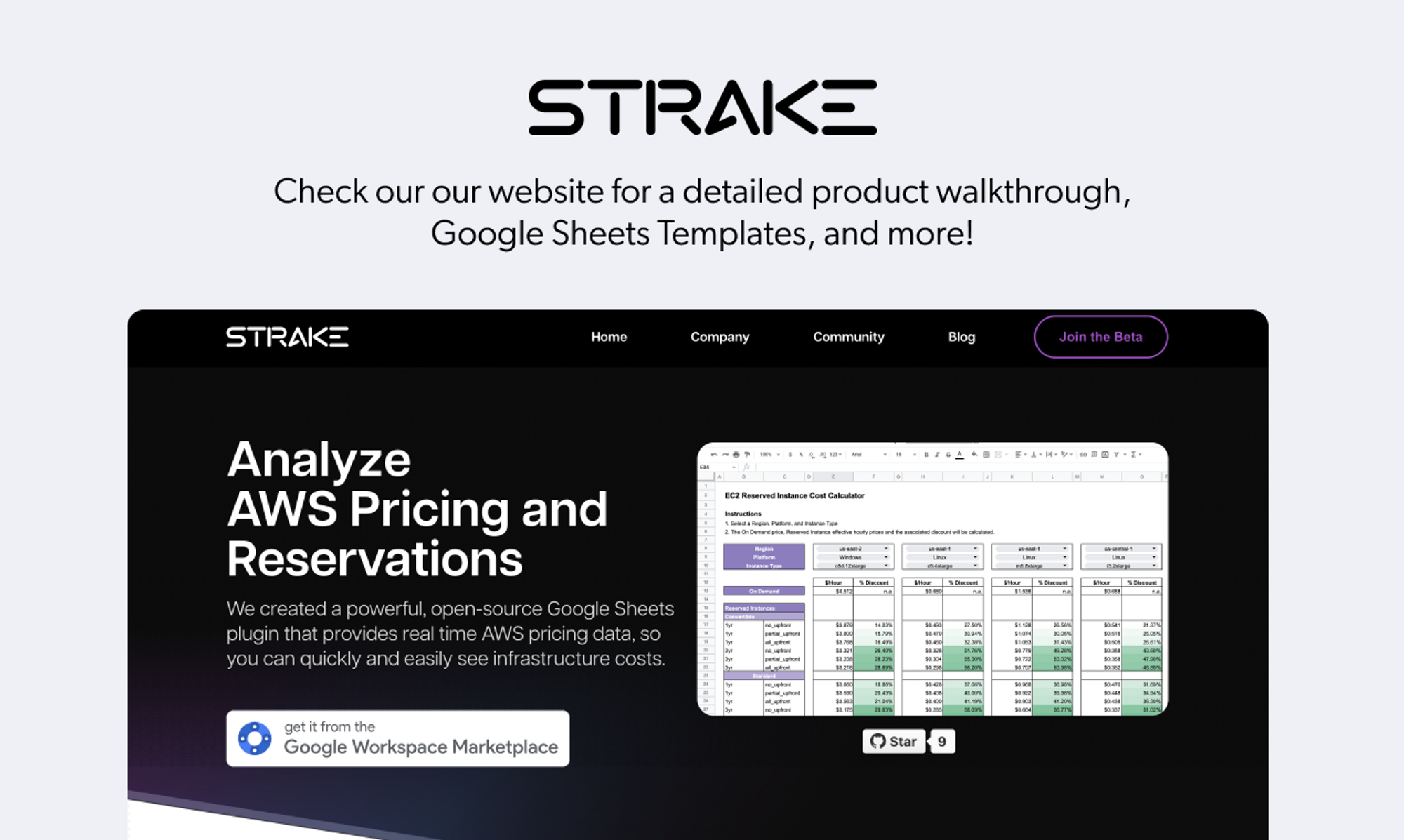Strake의 AWS 가격 - Google 시트에서 최신 AWS 가격을 얻으십시오 미디어 6