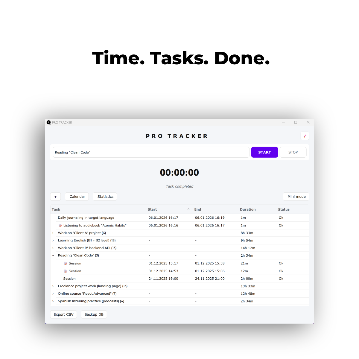 PRO TRACKER Time gallery image