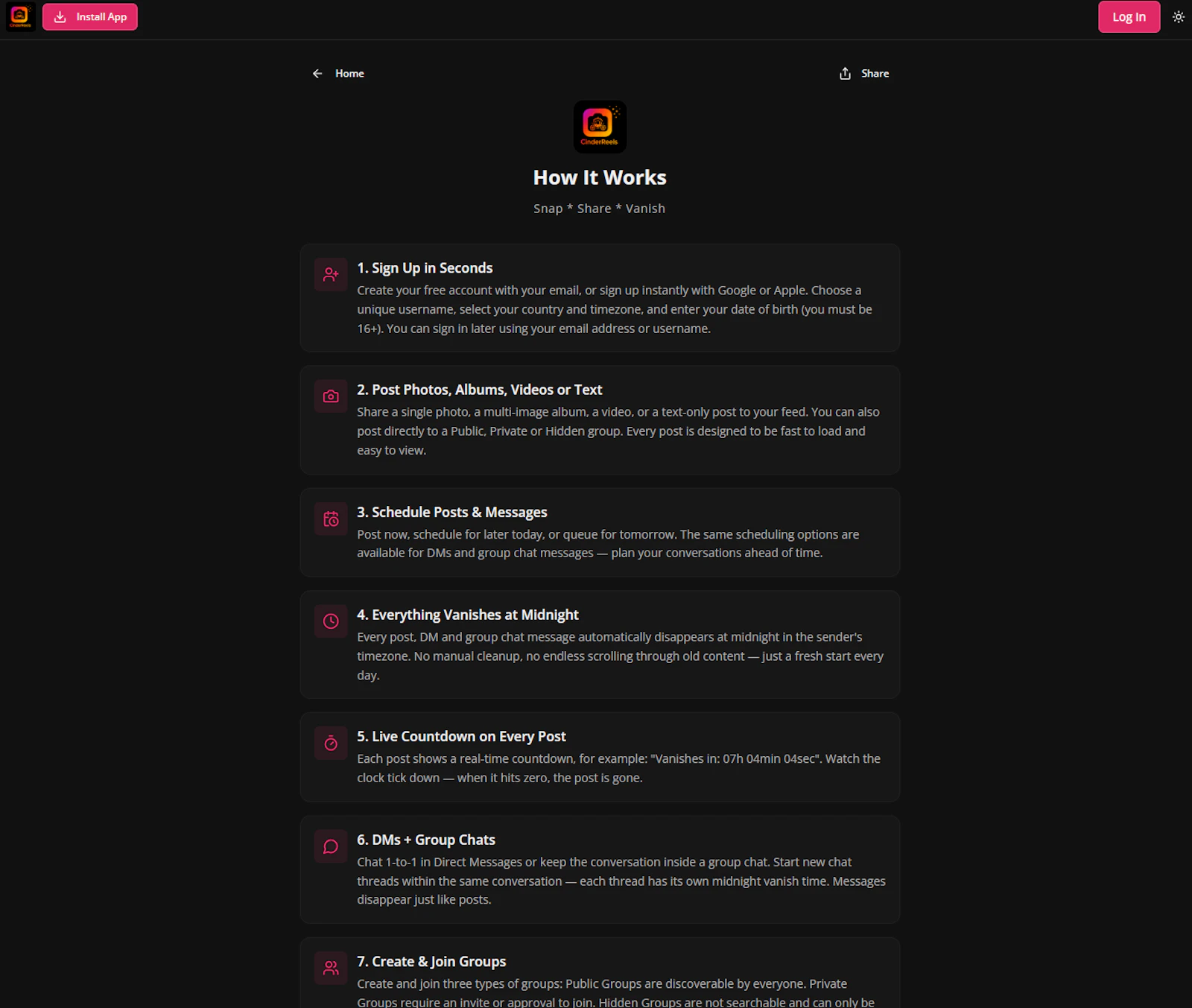 CinderReels.com screenshot 28