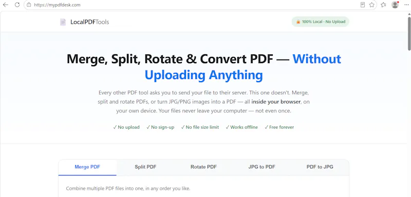 LocalPDF Tools screenshot 1