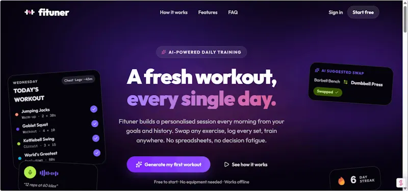 FITUNER screenshot 1