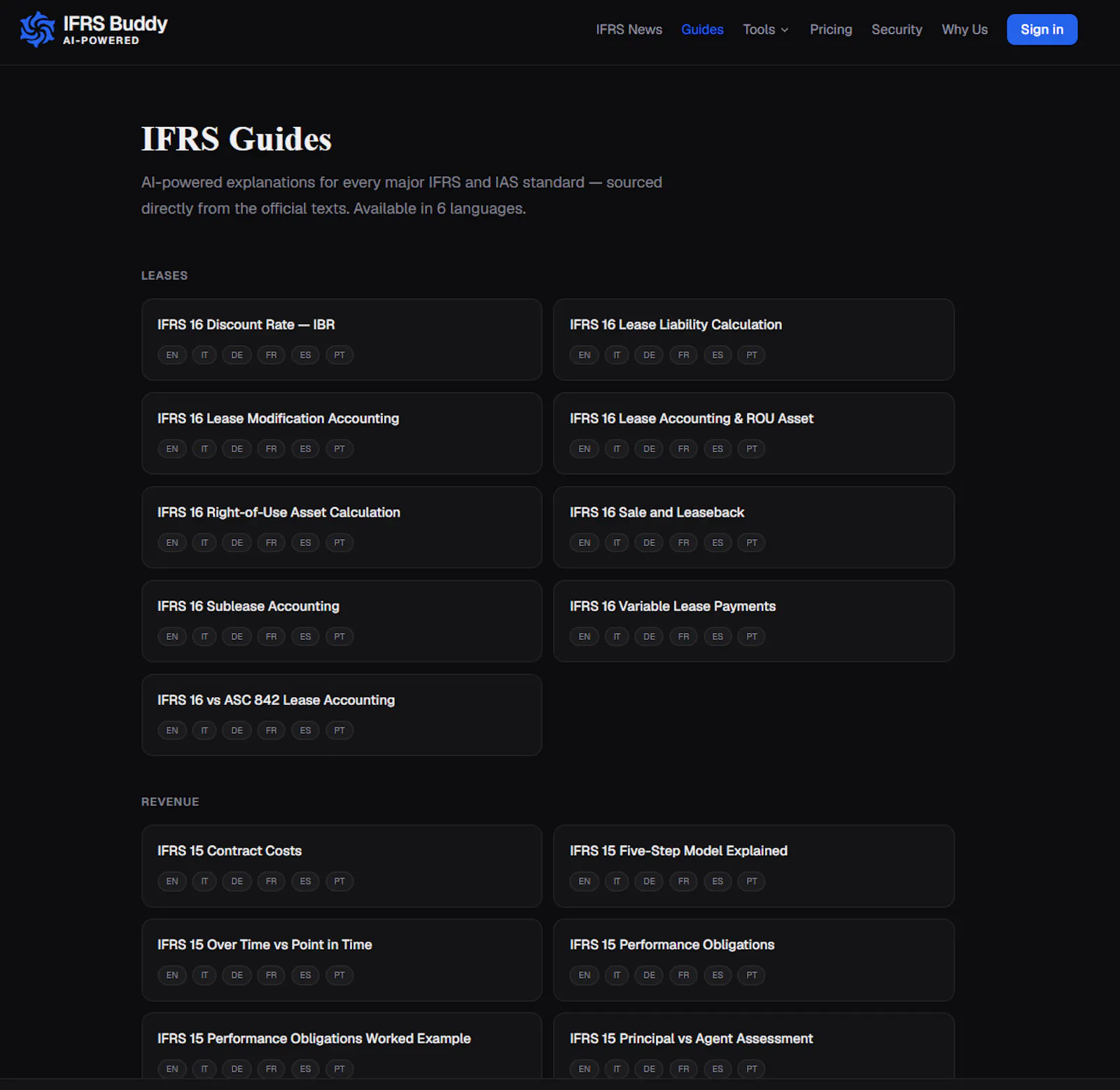 IFRS Buddy screenshot 2