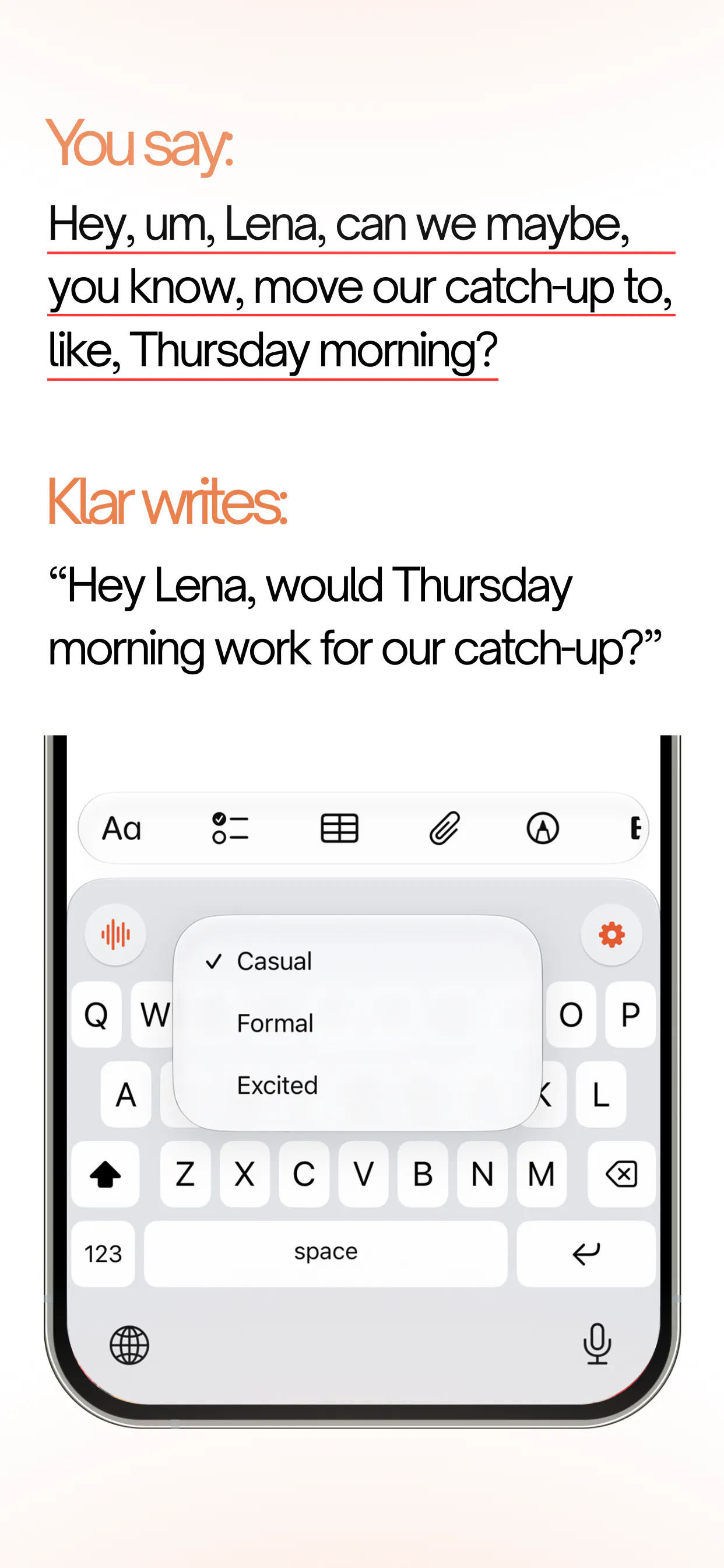 Klar. Speak freely. Klar writes. gallery image