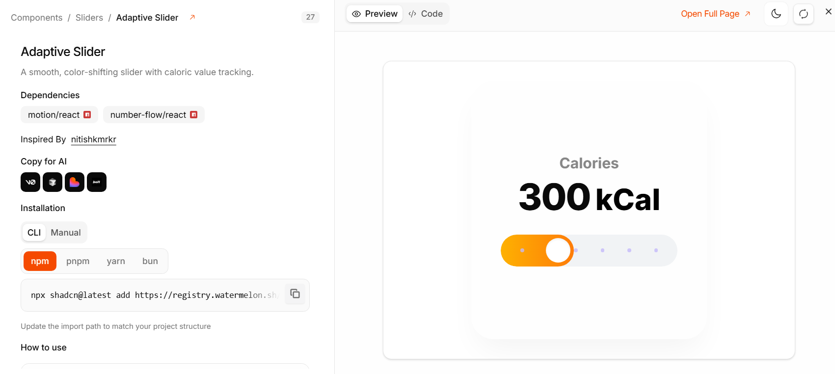 Watermelon UI gallery image
