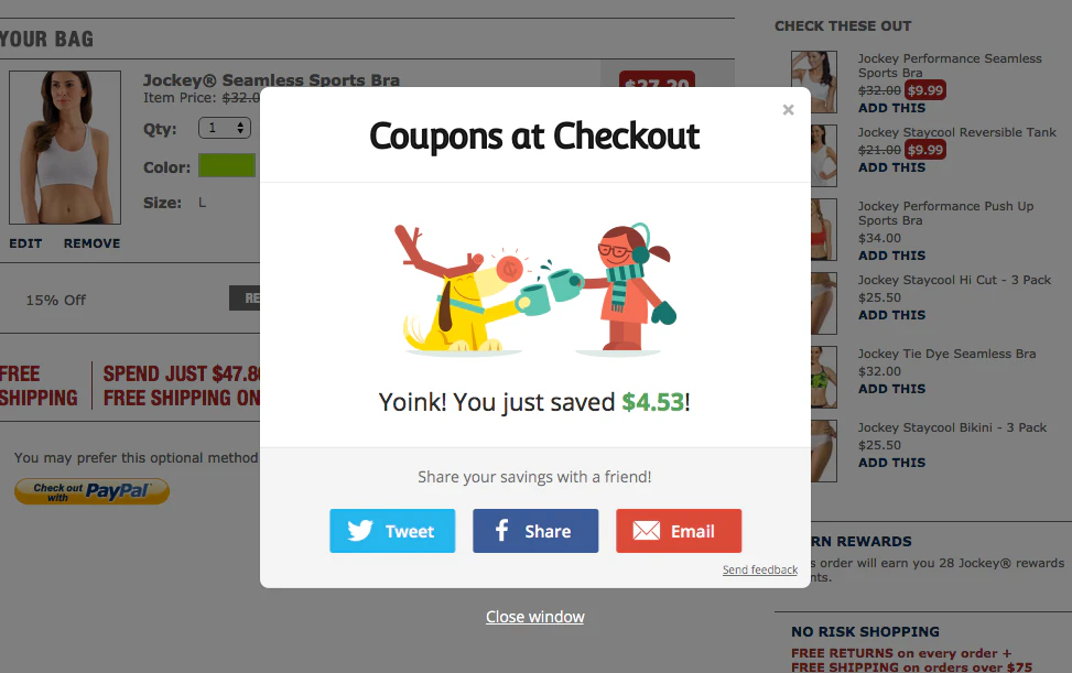 Coupons at Checkout Image