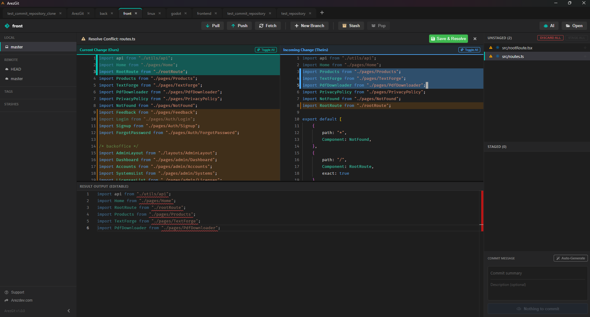ArezGit - Screenshot 3 showing product features and functionality