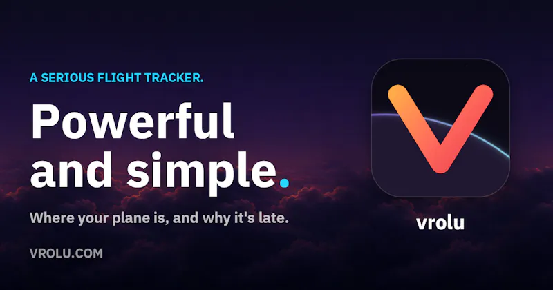 Vrolu - Live Flight Tracker screenshot 1