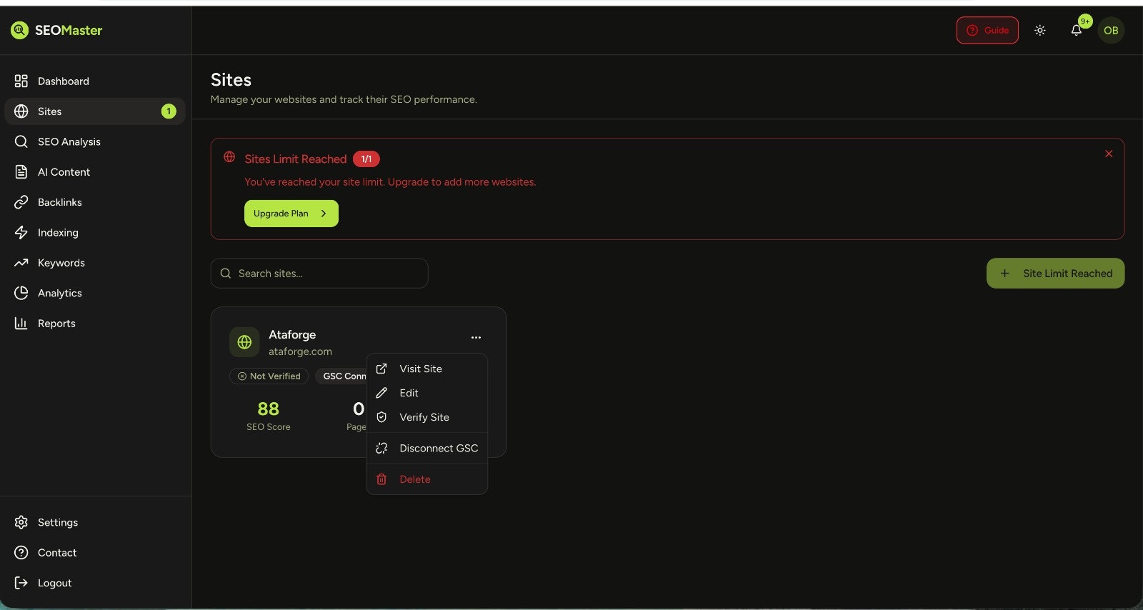 SEO Master - Screenshot 3 showing product features and functionality