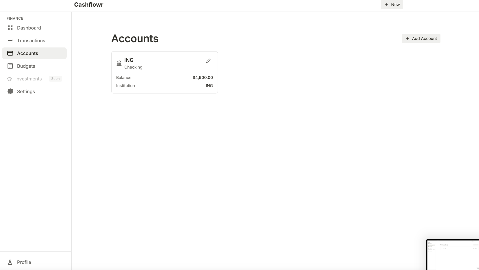 Finance Tracker gallery image