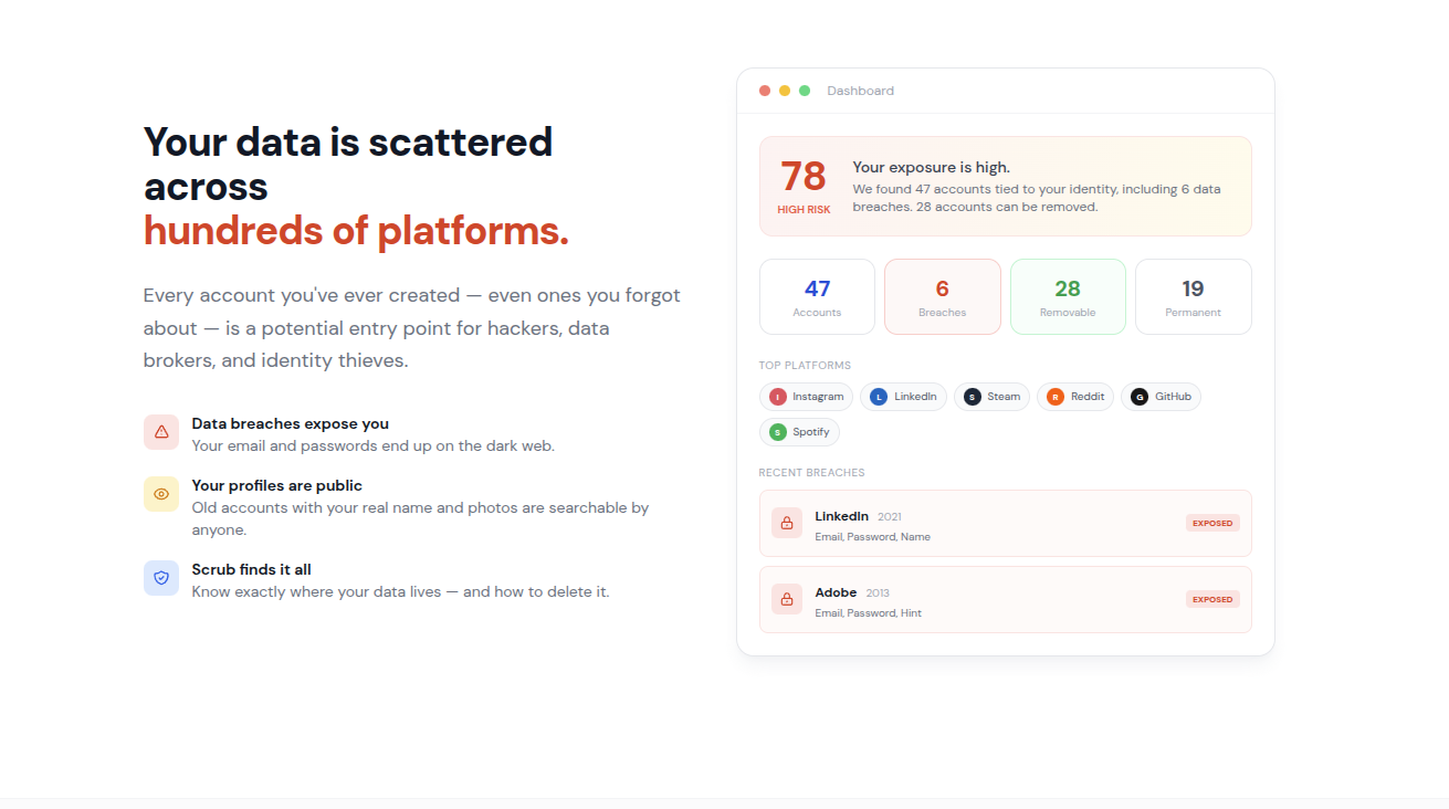 Scrub: Know Your Digital Footprint gallery image